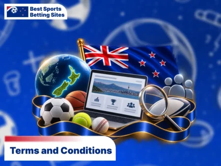 Sports betting website terms and conditions with the main rules for platform users.